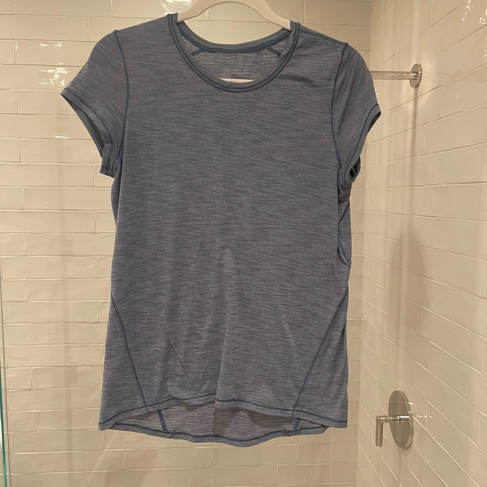 Lululemon Blue Lightweight Workout Top